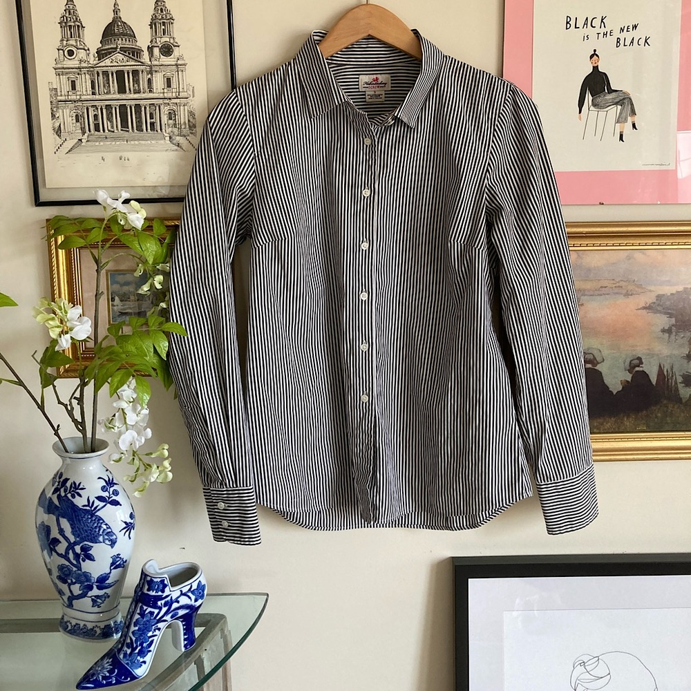 J Crew Striped Blouse